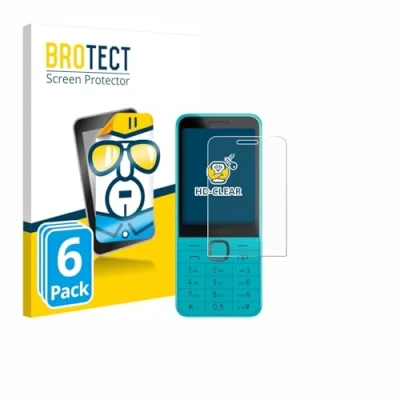 Afbeelding van BROTECT Screenprotector voor Nokia 235 4G (2024) Folie Beschermfolie transparant (6 Stuks)