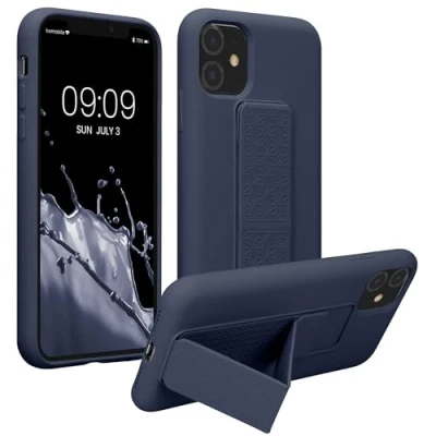 Afbeelding van kwmobile back cover voor smartphone Compatibel met Apple iPhone 11 1x beschermhoesje van kunststof In bosbesblauw
