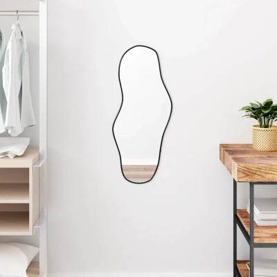 Afbeelding van vidaXL Wandspiegel 70x30 cm zwart