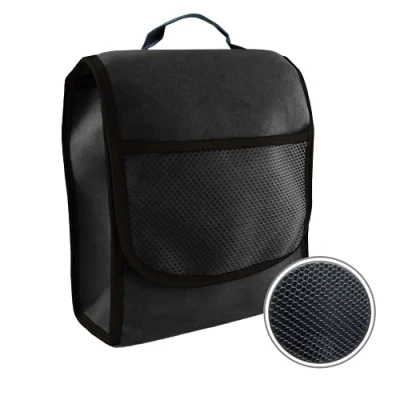 Afbeelding van L &amp; P Car Design Kofferbaktas kleine organizer autotas auto kofferbak motortas gereedschapstas opbergtas met klittenbandsluiting (zwart)