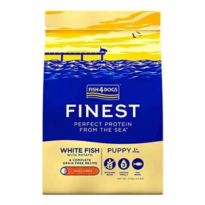 Afbeelding van Fish4Dogs Finest Puppy Small Kibble White Fish with Potato 1,5 kg