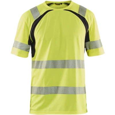 Afbeelding van Blaklader UV T shirt High Vis 3397 1013 Geel/Zwart XS