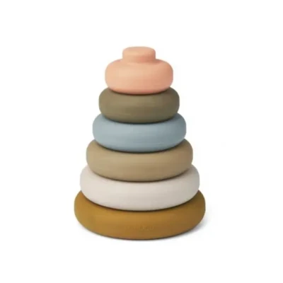 Afbeelding van Liewood Siliconen Stapeltoren Khaki Multi Mix