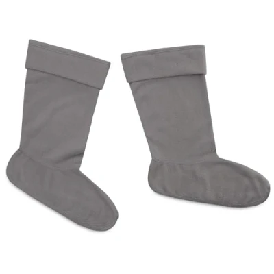 Afbeelding van Laarzen voering voor heren en tieners warme fleece Wellie sokken maat 24 40 gezellige laarssokken heren, Grijs, 41 42 EU
