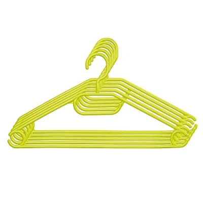Afbeelding van KADAX Kleerhangers van kunststof, 5 stuks, 360 draaibare haak, ingekerfde schouders, broekstang, ruimtebesparende, antislip, garderobehanger voor overhemd, broeken, rok, jashanger (groen)