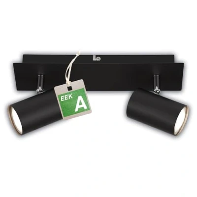 Afbeelding van Briloner Isil A LED plafondlamp 2840025 EEK Zwenkbaar 50.000h licht Verwisselbare lichtbron Efficiëntieklasse 29 x 8 12,3 cm Zwart