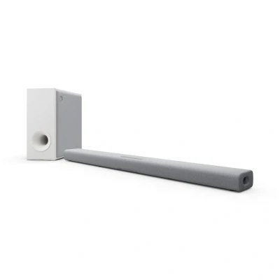 Afbeelding van Yamaha TRUE X BAR 50A Smart Soundbar Atmos met Draadloze Subwoofer Licht Grijs