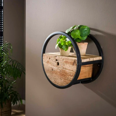 Afbeelding van Fraaai Wandschap Hardy met Lade 40 cm Hout