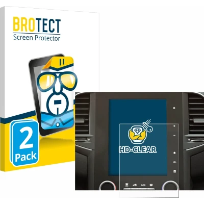 Afbeelding van BROTECT Screenprotector voor Renault Megane 4 2021 Easy Link 9.3&quot; Folie Beschermfolie transparant (2 Stuks)