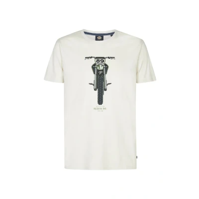 Afbeelding van Petrol Industries Kurzarm Tshirt print, Heren, Maat: Large, Weiss