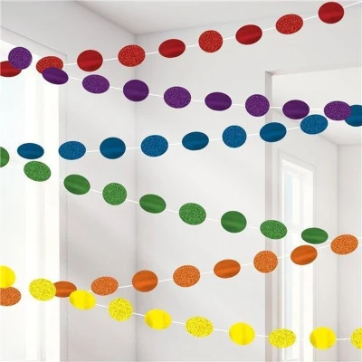 Afbeelding van Amscan Slingers Regenboog 210 Cm 6 Stuks