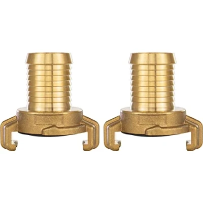 Afbeelding van Poppstar 2x Messing Snelkoppeling 1 inch Slangtule (Geka systeem koppeling inch)
