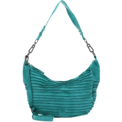 Afbeelding van FREDsBRUDER Leren Schoudertas Riffel Flowow Shoulderbag Turquoise