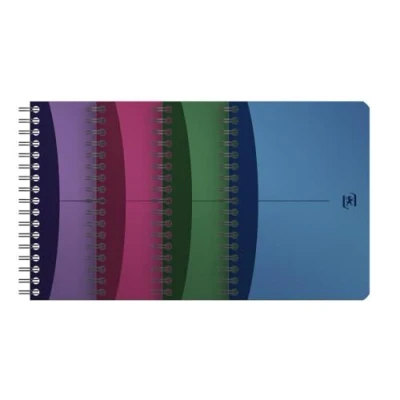 Afbeelding van Oxford Spiraalblok A6, geruit, Urban Mix, spiraalnotitieboek, 4 kleuren, 10 stuks