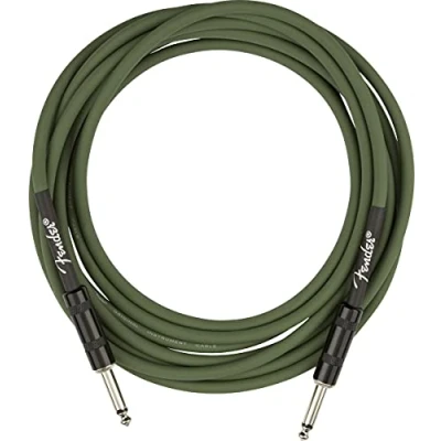 Afbeelding van Fender Strummer Pro 13&quot;; Drab Green signature instrumentkabel 4 meter