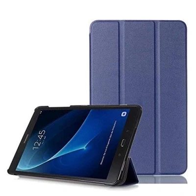 Afbeelding van DETUOSI Samsung Galaxy Tab A 10.1 beschermhoes Ultra Slim PU leren tasje hoes voor de (2016) SM T580N/T585N 25,54 cm (10,1 inch) Smart Cover case met standaardfunctie