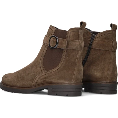 Afbeelding van Gabor 653.1 Enkellaarsjes Enkelboots met rits Dames Cognac Maat 40