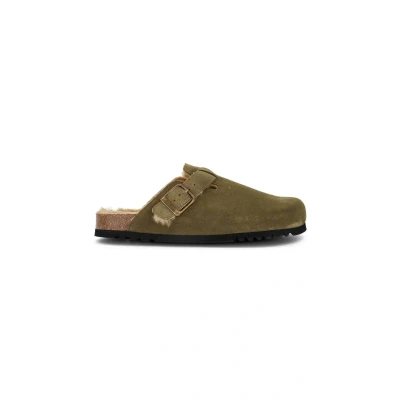 Afbeelding van Klomp Scholl Men Olivier F New Suede Sa Mens Khaki Schoenmaat 39