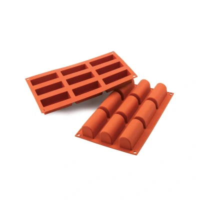 Afbeelding van Silikomart Siliconen Bakvorm Midi Buche 8,4x3,2x3,5cm (9)