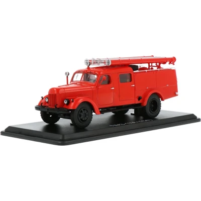 Afbeelding van PMZ 17A Fire Truck ZIL 164 Chassis Herpa Modelauto 1:43 SSM1409 Schaalmodel