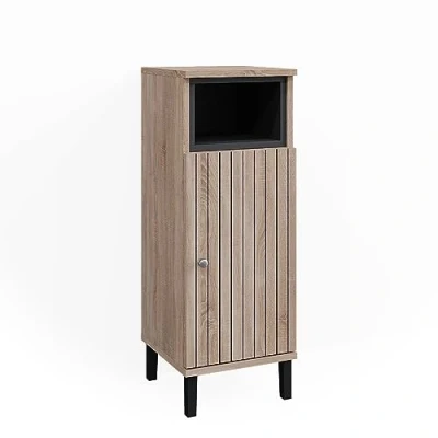 Afbeelding van Vicco Halfhoge kast &quot;Aquis&quot;, Sonoma/Antraciet, 30 x 86.8 cm met deur en open vak