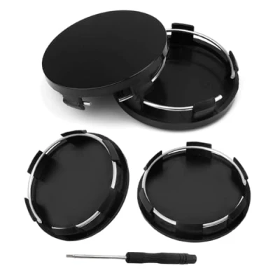 Afbeelding van RXKFIGX Wieldoppen, velgdoppen, 4 stuks, compatibel met aluminium velgenkappen, OD 68 mm ID, 58 mm, voor wielnaaven, autoaccessoires, doppen sleufschroevendraaier