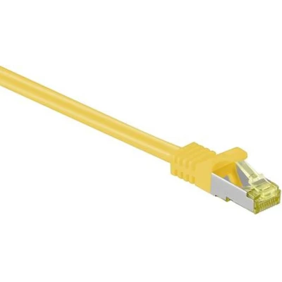 Afbeelding van Cat 7 S/FTP Netwerkkabel Patchkabel Afgeschermd 10 Gbps meter Geel Allteq