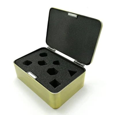 Afbeelding van Bescon Deluxe Heavy Duty Brass Metal Dice Box for 7pcs Polyhedral RPG Set
