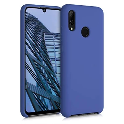 Afbeelding van kwmobile telefoonhoesje geschikt voor Huawei P Smart (2019) Hoesje met siliconen coating Smartphone case in korenbloemenblauw