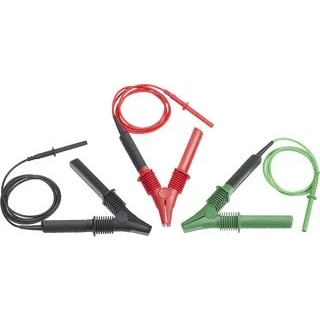 Afbeelding van Fluke TLK1550 RTLC Veiligheidsmeetsnoerenset [Krokodilklem Banaanstekker 4 mm] Rood, Zwart, Groen 1 stuk(s)