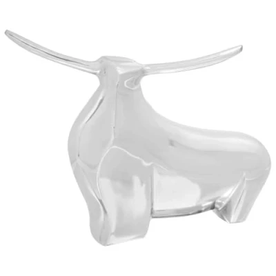 Afbeelding van vidaXL Beeldhouwwerk Zilver Aluminium 37 x 44 17 cm Stijlvol Ontwerp