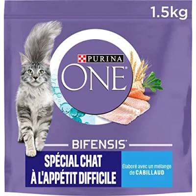 Afbeelding van Purina One Speciaal voer voor kabeljauw/forel met eetlust, katten, 1,5 kg