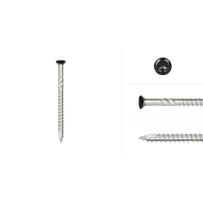 Afbeelding van Tuinschroeven Zwart RVS 410 5 x 60 mm Torx 25 met snijpunt Doos 100 Stuks