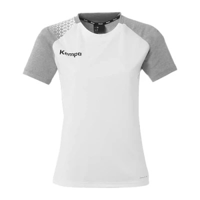 Afbeelding van Kempa Ambition Sport Tshirt, Dames, Maat: XS, Weiß dark grau melange