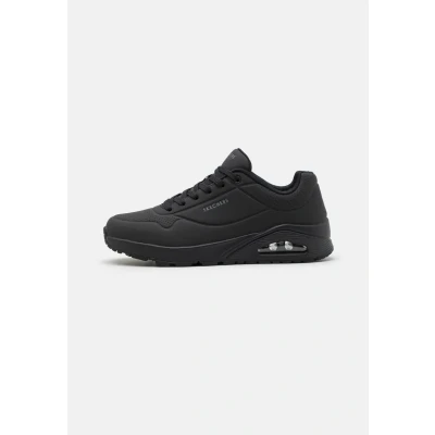 Afbeelding van Skechers Wide Fit UNO Sneakers laag black, Heren, Maat: 46, Black Pu