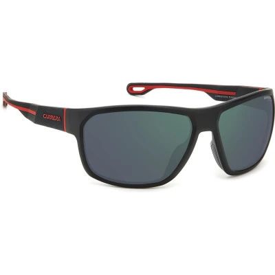 Afbeelding van CARRERA Uomo 4018/S BLX/Q3 Occhiali da sole Bio Poliammide Nero opaco Multicolore Squadrata Polarizzata