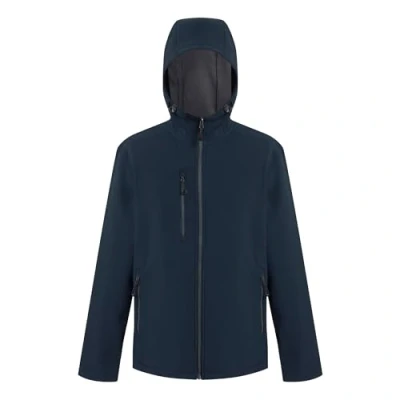 Afbeelding van Regatta Navigate 2 Layer Hooded Softshell Jacket RG705 Black/Lime XXL