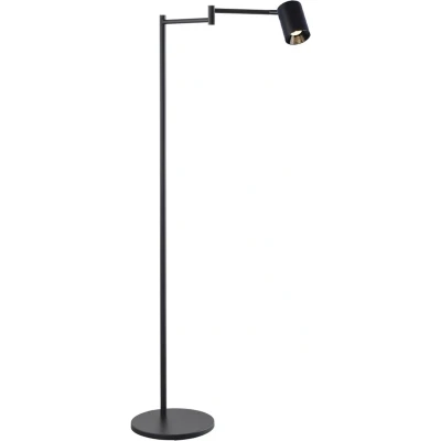 Afbeelding van Vloerlamp Picchio Zwart Zwenkarm LED 5.4 Watt incl. Touchdimmer