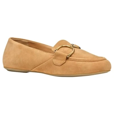 Afbeelding van Geox Palmaria Instappers, Dames, Maat: 38.5, Cognac Veloursleer