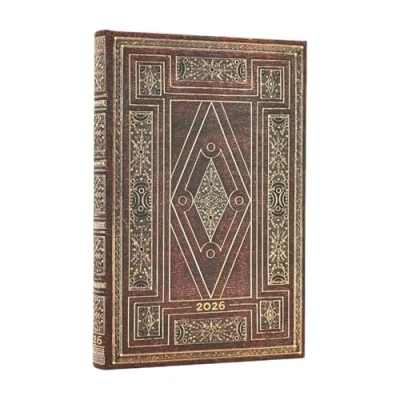 Afbeelding van 2026 First Folio (Shakespeare’s Library) Mini 12 month Horizontal Hardcover Flexi Dayplanner (Elastic Band Closure)