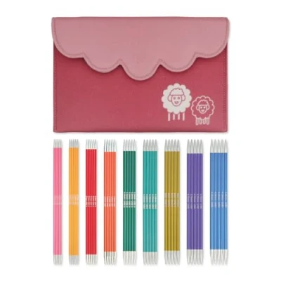 Afbeelding van KnitPro Zing breinaaldenset met dubbele punt 9 x 15 cm breinaalden sets van 5 Deluxe set voor beginners, professionals en cadeauset
