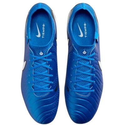 Afbeelding van Nike Performance Rasen Legend Elite Voetbalschoenen met kunststof noppen, Heren, Maat: 45.5, Blau weiss Kunststof/ textiel
