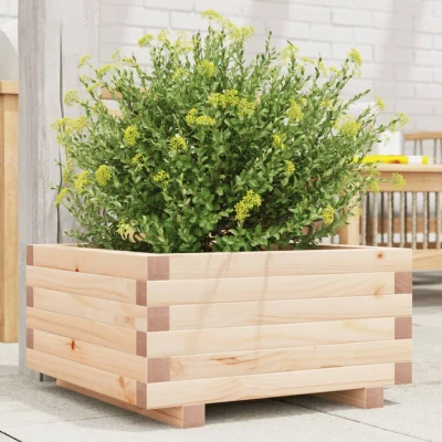 Afbeelding van Plantenbak 50x50x26,5 cm massief grenenhout