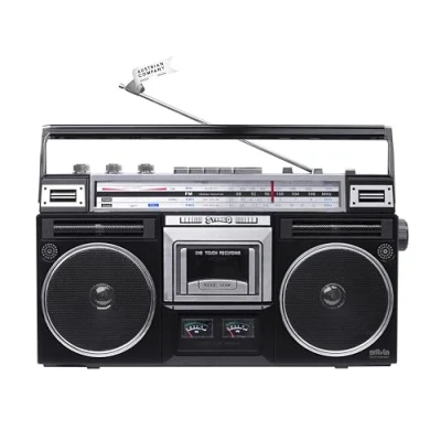 Afbeelding van Silva Schneider PCR 1980 BT Draagbare retro cassetterecorder met Bluetooth en opnamefunctie