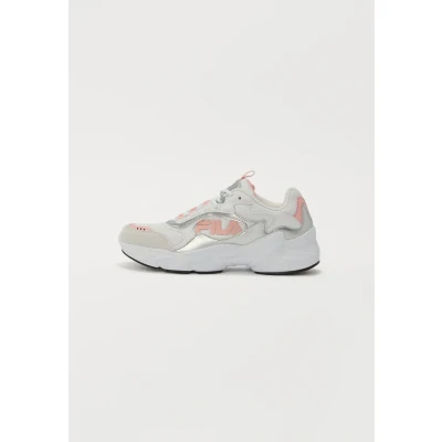 Afbeelding van Fila Collene Unisex Sneakers laag voor kinderen, Maat: 36, White/silver/pink Imitatieleer/ textiel