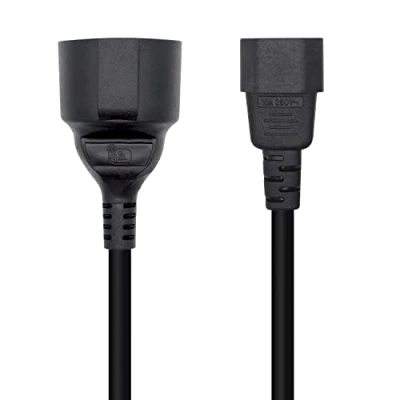 Afbeelding van Gegevens /Oplaadkabel met USB Aisens Cable Alimentación 16A, C14/M A CEE7/H, 25cm