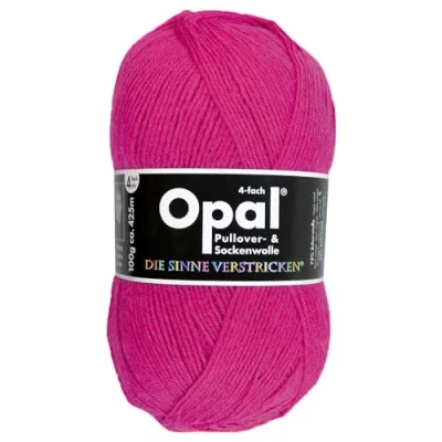 Afbeelding van Frida&#039;s Wollhaus Opal 100 g Uni 4 voudige sokkengaren kousen breien viltvrije wol 35 kleuren (5194 roze)