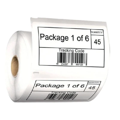 Afbeelding van Dymo S0947420 Etiket Zwart op wit (102 mm x 59 mm) 2 rollen