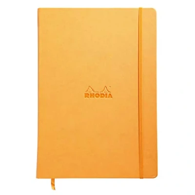 Afbeelding van Rhodia 118468C Web Notebook (ivoor, DIN A4, 21 x 29,7 cm, blanco, 90 g) 1 stuk, oranje