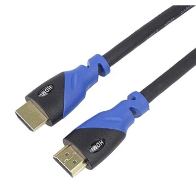 Afbeelding van PremiumCord 4K HDMI 2.0b kabel, resolutie UHD @60Hz 2160p, 3D, ARC, HDCP, vergulde stekker, zwart blauwe pvc connector, lengte 1,5 m